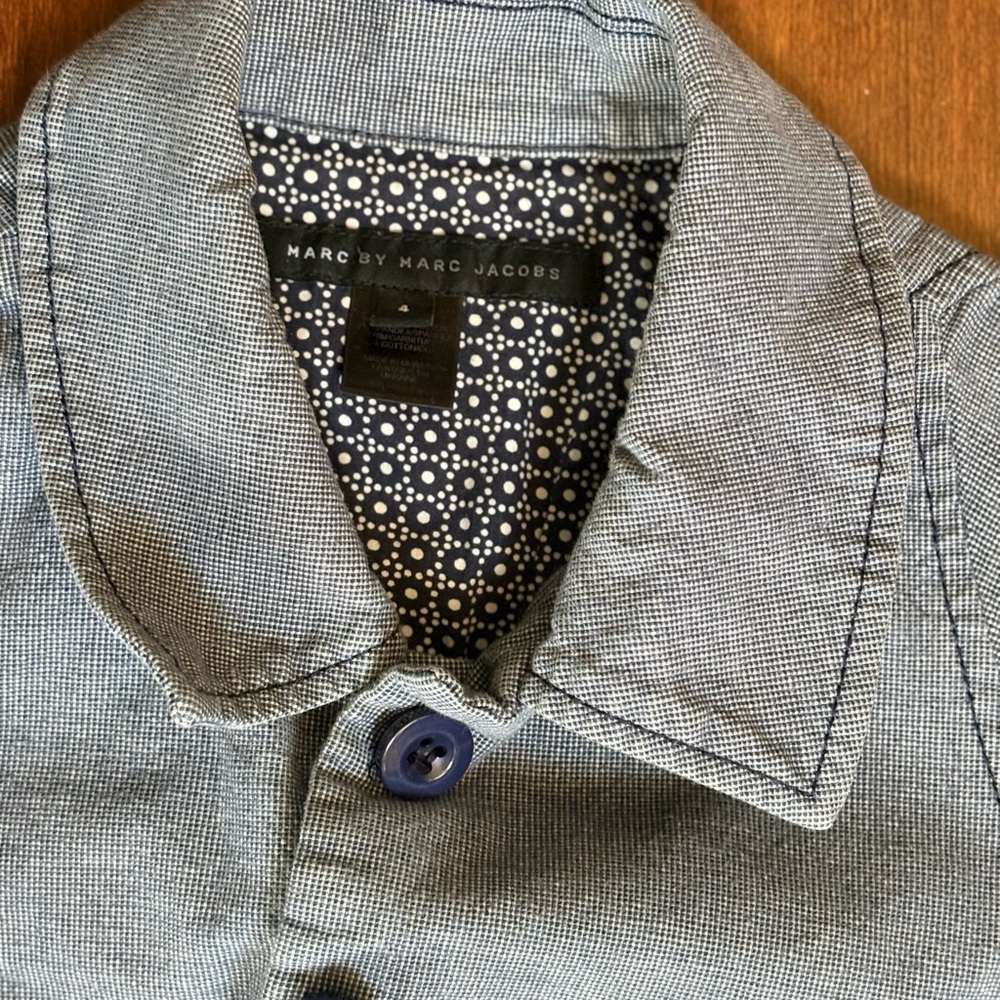 Marc By Marc Jacobs Gray Patterned Button-Up - image 2